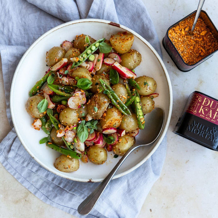 Potato Salad with Red Dukkah
