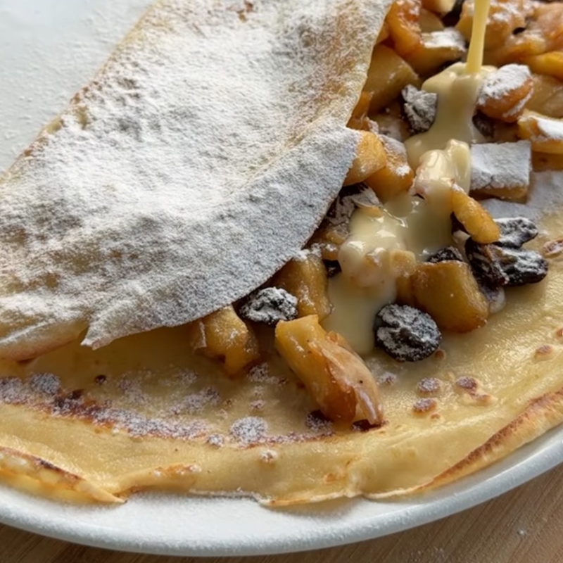 Apple Strudel Pancakes with True Cinnamon