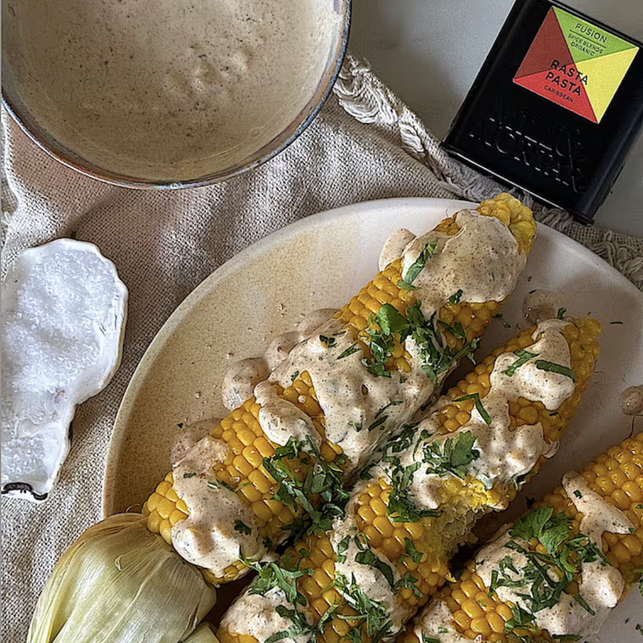 Spicy Yoghurt Dressing with Rasta Pasta