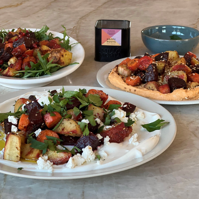 Da Roots Ingredients Roasted Root Vegetables - Three Ways with Happy Roots β Mill & Mortar EU