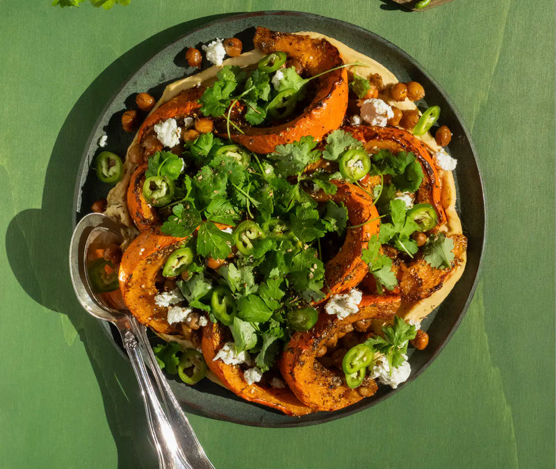 Baked Pumpkin with Za'atar and Double Garlic Pepper