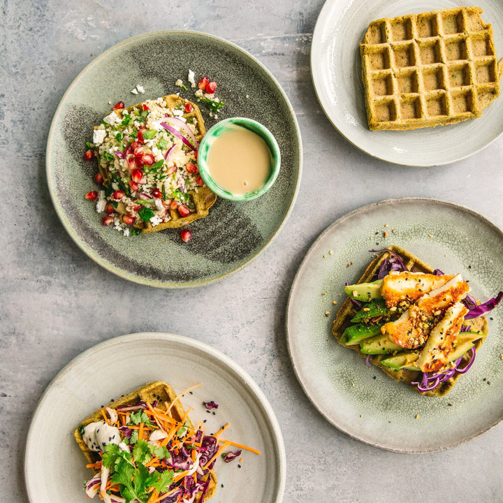 Falafel Waffles with Your Favorite Toppings