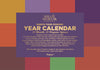 Year Calendar, 12 Months, 12 Organic spices