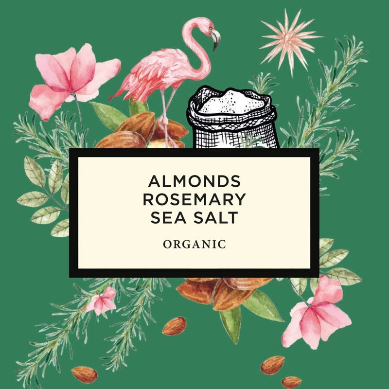 Almonds - Rosemary - Sea Salt. 100g, organic
