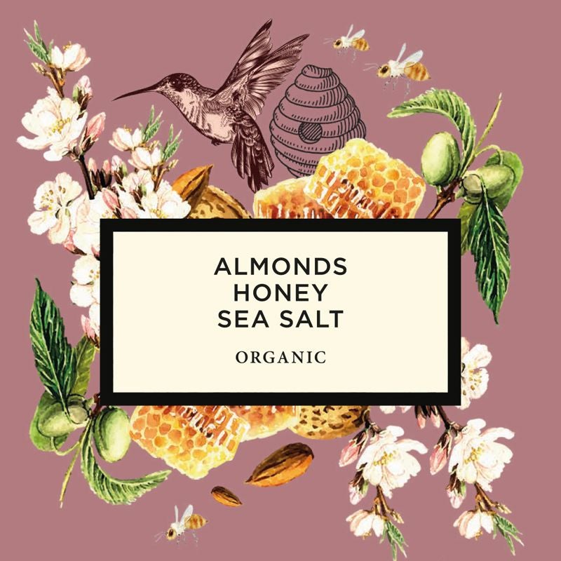 Almonds – Honey – Sea Salt. 100 g, organic