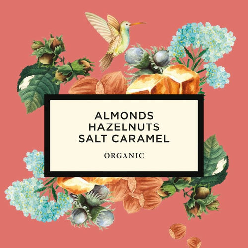 Almonds & Hazelnuts – Salted Caramel. 100 g, organic